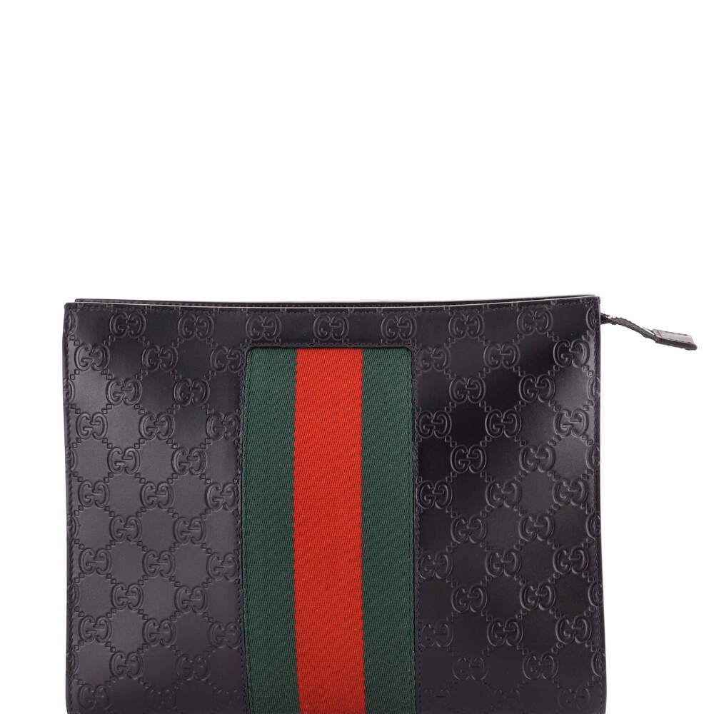 Gucci Web Zip Pouch